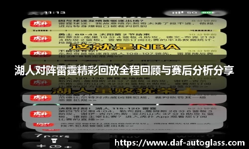湖人对阵雷霆精彩回放全程回顾与赛后分析分享